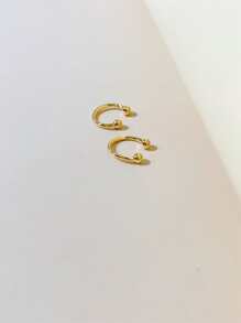 2入組極簡風格耳夾