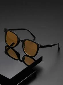 Retro Hình vuông Nhựa Kính râm Không giới tính Thời trang Cổ điển Trang trí Du lịch ngoài trời bờ biển Kỳ nghỉ Bảo vệ tia cực tím Giải trí - Rượu sâm banh - Xem 2