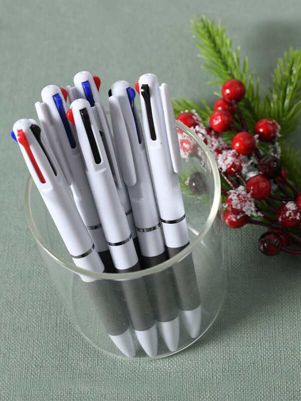 3-Color Ballpoint Pen Set, Suitable For Work And Study