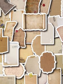 40pcs Mixed Pattern Sticker Back To School - Multicolor - View 1