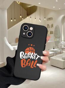籃球和字母圖案手機殼 - 彩色 - 查看 1