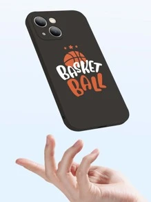 籃球和字母圖案手機殼 - 彩色 - 查看 3