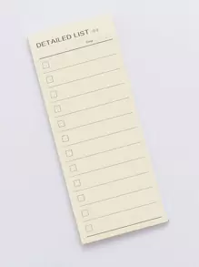 1 pieza Nota adhesiva del plan - Multicolor - Ver 1