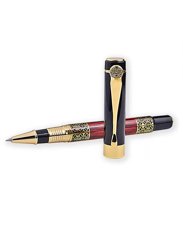 1pc Portable Ballpoint Pen - Black - View 2