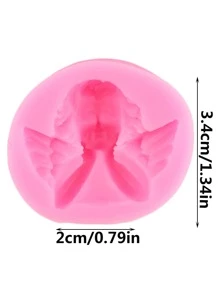 1pc Angel Design DIY Silicone Mold - Pink - View 2