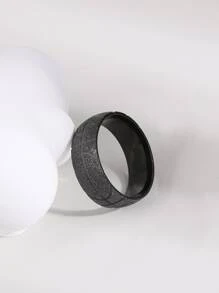 Nhẫn nam thời trang và phổ biến Bóng rổ chi tiết bằng thép không gỉ cho kỳ nghỉ và cho vẻ ngoài sành điệu - màu đen - Xem 5