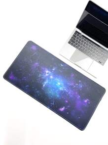 Galaxy Print Desk Mouse Pad - Multicolor - View 2