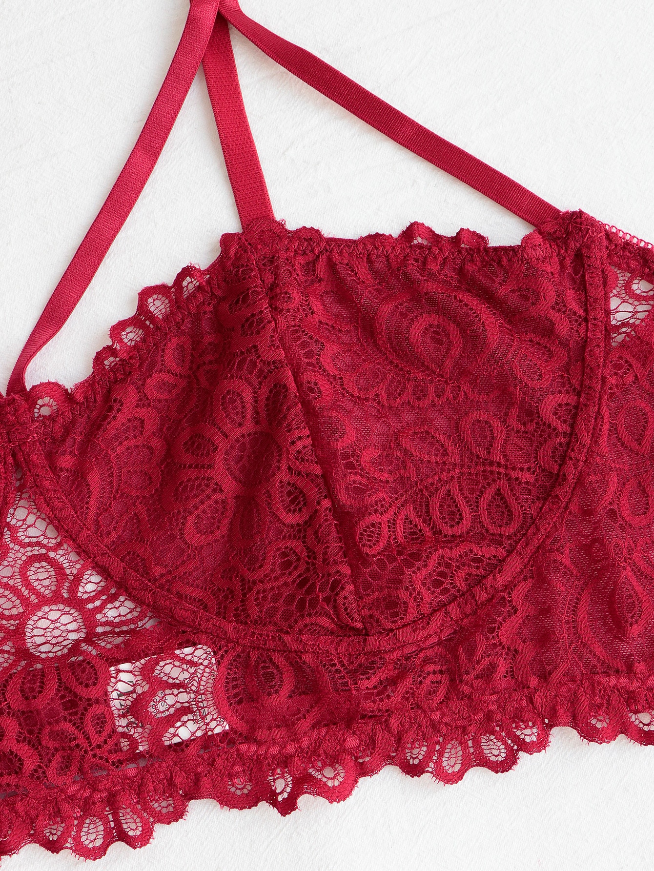 Plus Cut Out Floral Lace Underwire Bra SHEIN USA