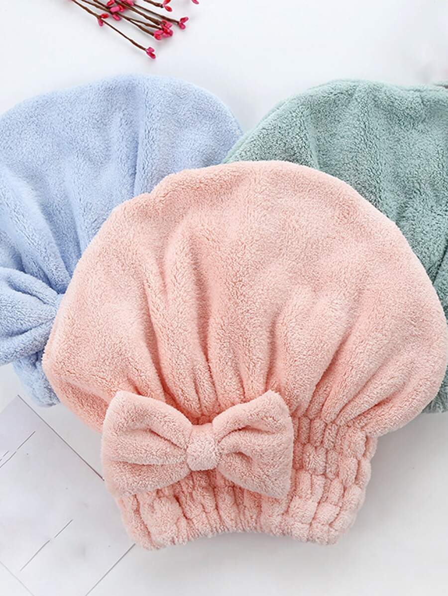 1pc Bow Decor Random Color Shower Cap - Multicolor - View 1