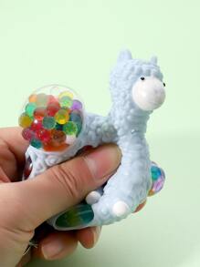1入組隨機色羊駝設計解壓玩具掛飾鑰匙扣 - 彩色 - 查看 3