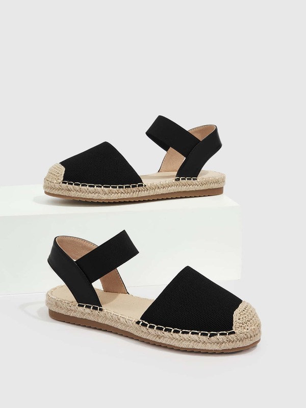 espadrille flats with ankle strap