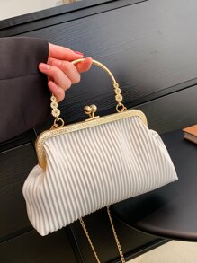 Bolsa cuadrada con cerradura - Blanco - Ver 1