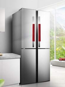 2pcs Solid Refrigerator Door Knob Cover - Red - View 2