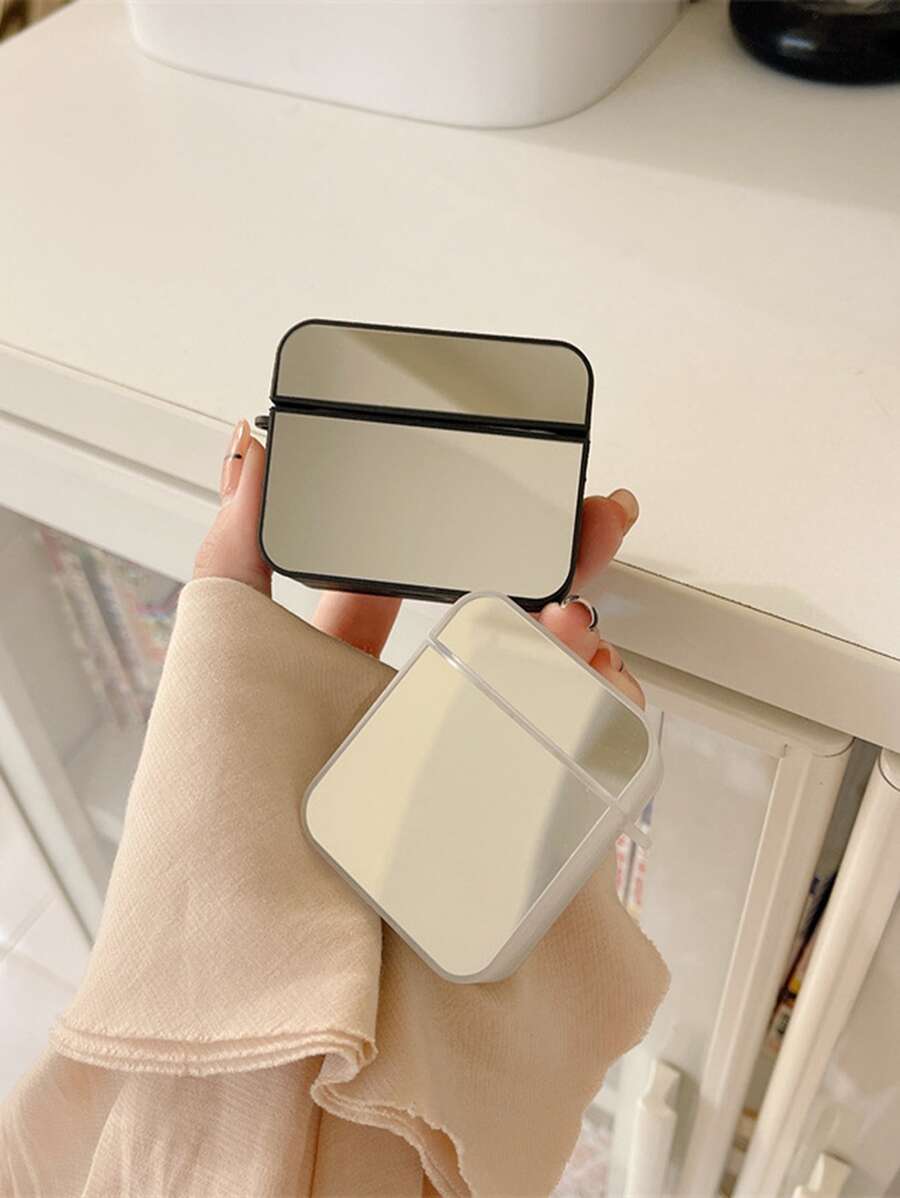 1入組隨機色鏡子設計耳機殼適用於Airpods - 無色 - 查看 1