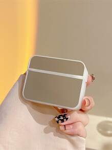 1入組隨機色鏡子設計耳機殼適用於Airpods - 無色 - 查看 2