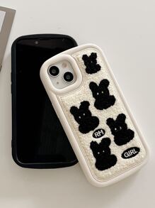 Rabbit Pattern Phone Case - Multicolor - View 1