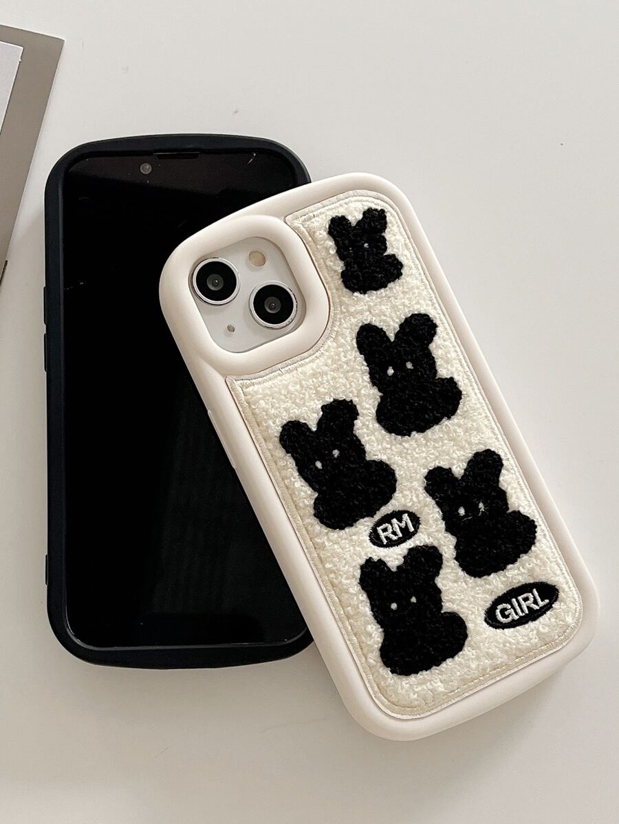 Rabbit Pattern Phone Case - Multicolor - View 1