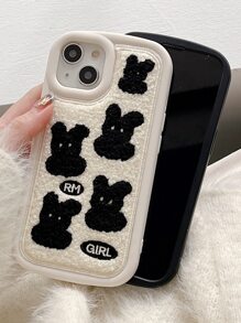 Rabbit Pattern Phone Case - Multicolor - View 2