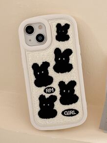 Rabbit Pattern Phone Case - Multicolor - View 3