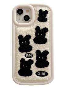 Rabbit Pattern Phone Case - Multicolor - View 4