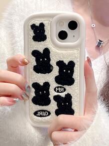 Rabbit Pattern Phone Case - Multicolor - View 5