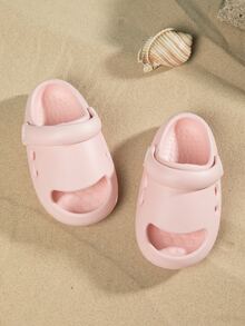 Girls Hollow Out Vented Clogs - Pink - View 4