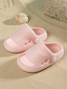 Girls Hollow Out Vented Clogs - Pink - View 5