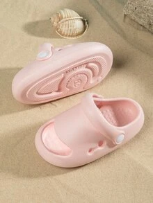 Girls Hollow Out Vented Clogs - Pink - View 6