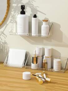 1入組透明書桌收納架