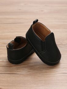 0-1 Years Old Baby Boys' Black Slip-On Soft Sole Shoes, Bestseller - Black - View 5