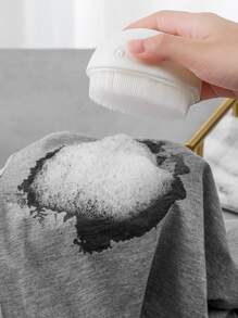 1pc Solid Color Dolphin Design Cleaning Brush - White - View 1