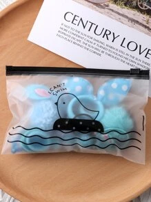 30pcs Rabbit Decor Hair Accessory Set - Blue - View 3