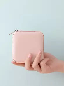 1pc Jewelry Box, Mini Jewelry Box, Travel Portable Jewelry Organizer, Gift For Back To School