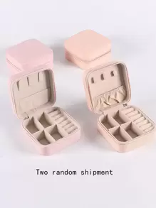 1pc Jewelry Box, Mini Jewelry Box, Travel Portable Jewelry Organizer, Gift For Back To School