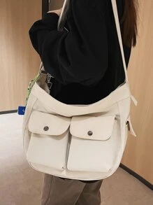 多隔間流浪包 - 米色 - 查看 1