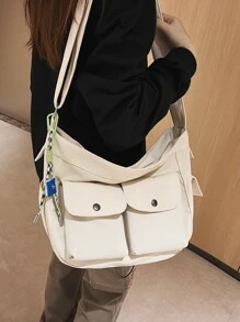 多隔間流浪包 - 米色 - 查看 7