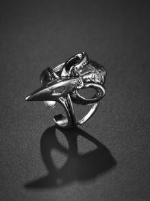 Hombres Anillo - Plata antigua - Ver 2