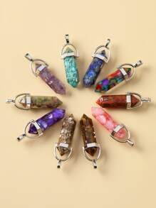 10入組/套時尚幾何DIY吊墜適合女士DIY首飾製作 - 彩色 - 查看 1