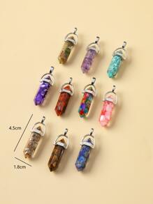 10入組/套時尚幾何DIY吊墜適合女士DIY首飾製作 - 彩色 - 查看 3