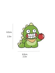 104 piezas Pegatina con estampado de dibujos animados - Multicolor - Ver 3