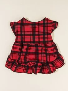 Petsin Christmas Bubble Sleeve Pet Dress 1pc - Multicolor - View 4