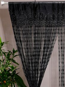 1入組裝飾用品串門簾 - 黑色 - 查看 3