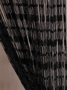 1入組裝飾用品串門簾 - 黑色 - 查看 4