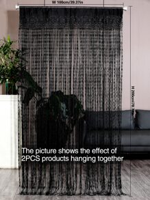 1入組裝飾用品串門簾 - 黑色 - 查看 5