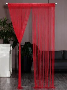 1 pieza Cortina de puerta de hilo - Rojo - Ver 2