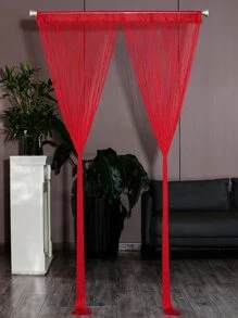 1 pieza Cortina de puerta de hilo - Rojo - Ver 3