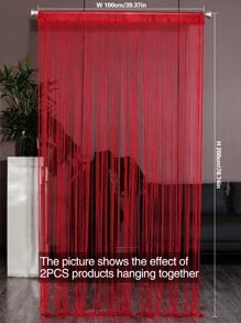 1 pieza Cortina de puerta de hilo - Rojo - Ver 5