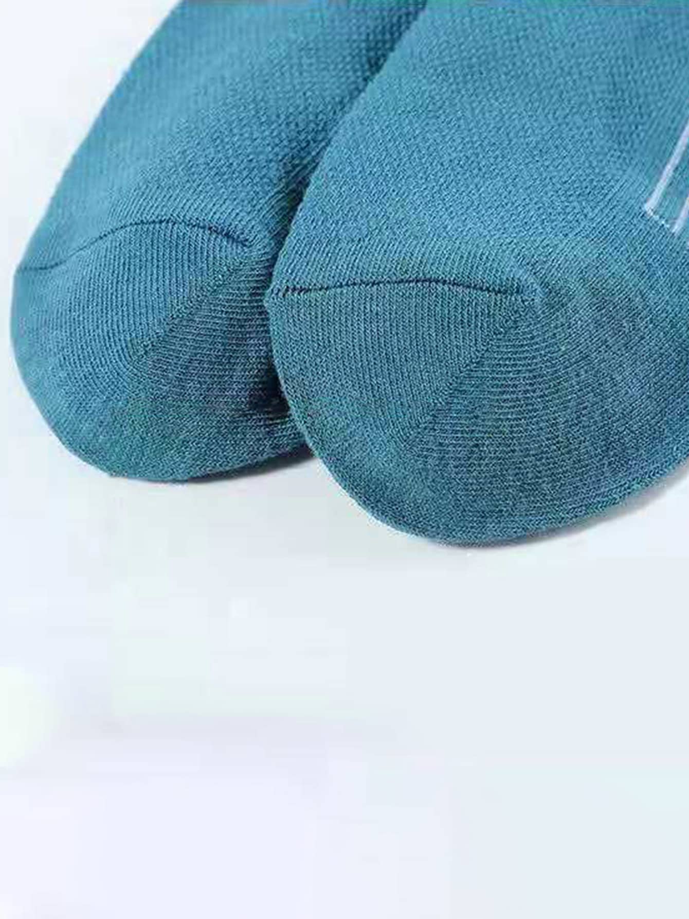 Hombres 2 pares Calcetines tobilleros al azar con estampado de letra - Multicolor - Añade 5