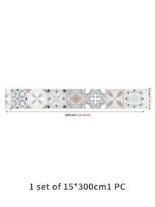 1roll Mandala Pattern Waterproof Self-adhesive Wall Paper - Multicolor - View 6