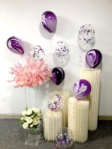 11入組金屬質感裝飾氣球 - 彩色 - 查看 2